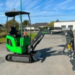 Mini-pelle électrique à batteries lithium – 1,1 tonne – Avec lot d’accessoires
