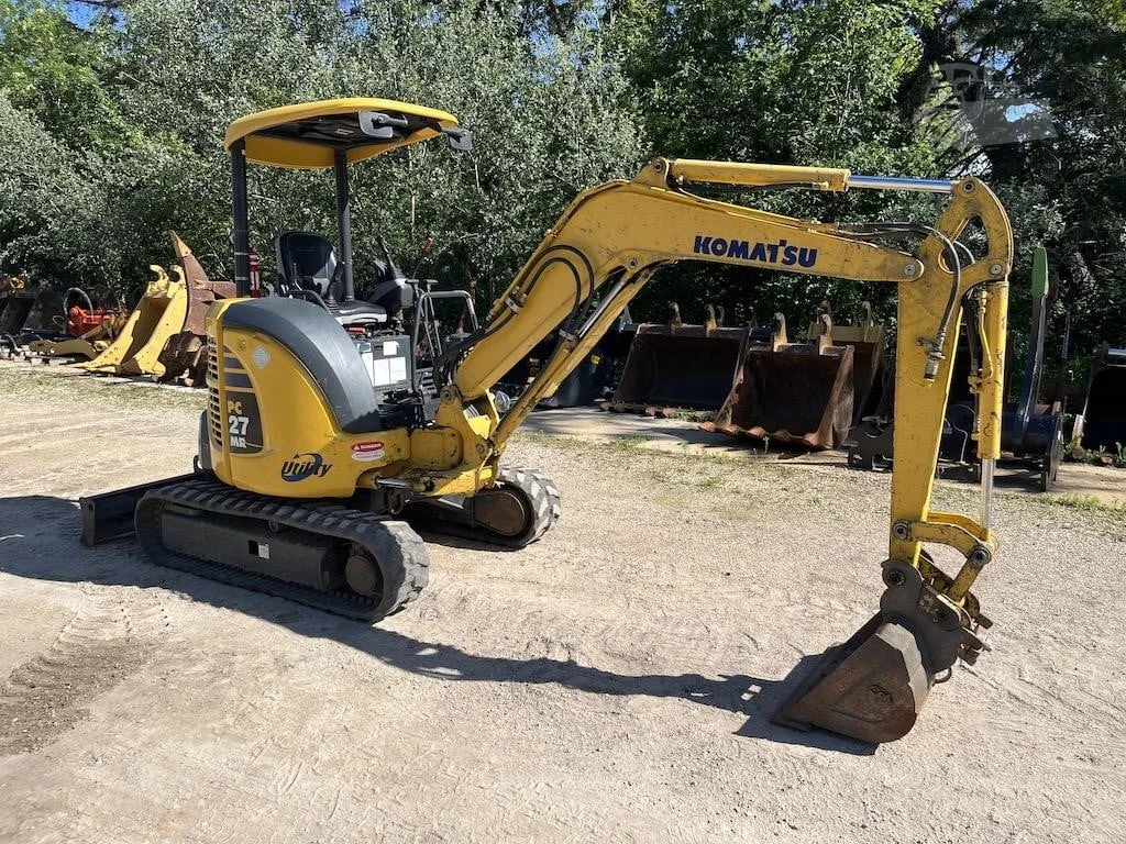 KOMATSU PC27MR-2 + 4 GODETS – Mini Pelle 3T – Image 4